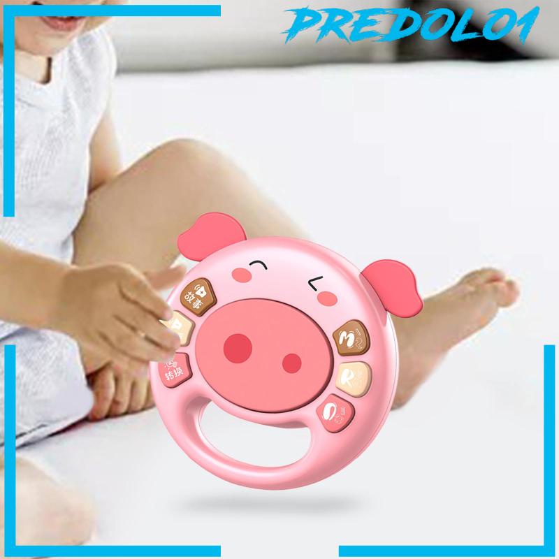 [Predolo1] Mainan Drum Bayi Menyala Piano Musik Drum Portable Untuk Anak Newborn Perempuan