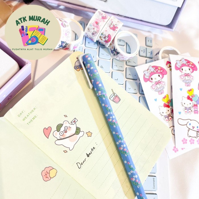 

Paket jurnal 7 in 1 KUROMI SANRIO journal perempuan gambar buah kado u