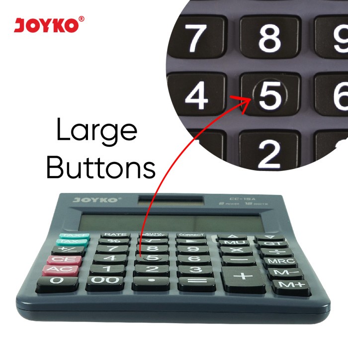 

Calculator / Kalkulator Joyko CC-15A / 12 Digits / Check Correct