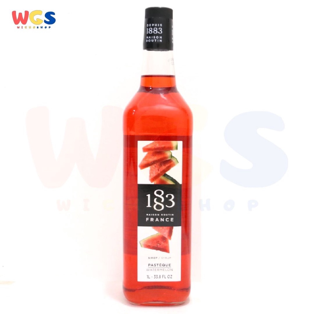 Syrup 1883 Maison Routin France Watermelon Flavored 33.8 fl oz 1ltr