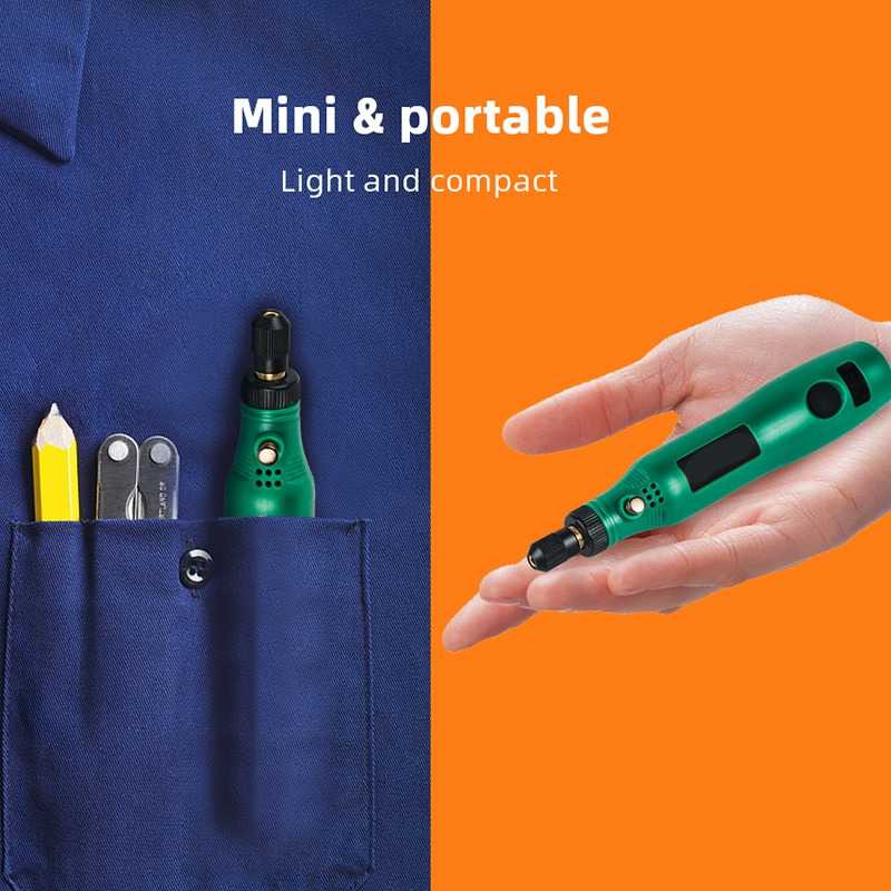 NEWACALOX Bor Mini Grinder Polishing Electric Drill USB Recharge - 201 ( Mughnii )