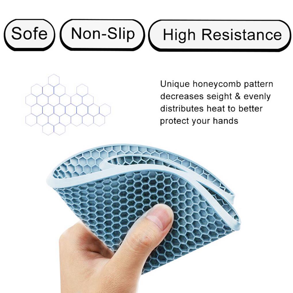 Silicone Trivet Mat Anti Slip Tahan Panas Hot Pads Tatakan Untuk Masak Alas Dapur Serbaguna