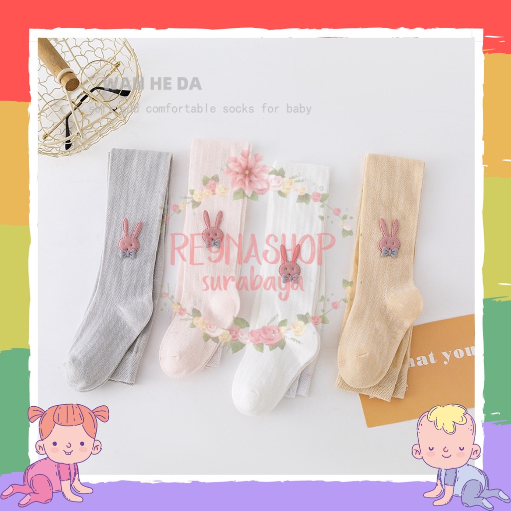 (LGZ KELINCI) Pantyhose anak perempuan dan kaus kaki stocking katun ikatan simpul jala tipis import