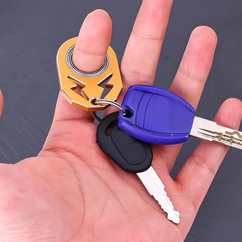 Antistress Finger Key Ring Kreatif Fidget Spinner Mainan Keychain Melepaskan Stress Finger Spinner Keychain Key Chain Spinner Tangan Spinner Mainan Anti-Kecemasan