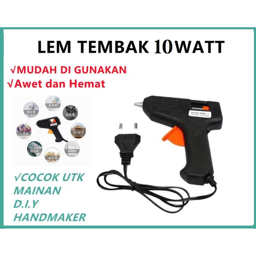 BAJ Pistol Lem Tembak Hot Melt Glue Gun GLUE GUN 10WATT HARGA TERBAIK LEM TEMBAK LEM TEMBAK HOME FROZEN PR092