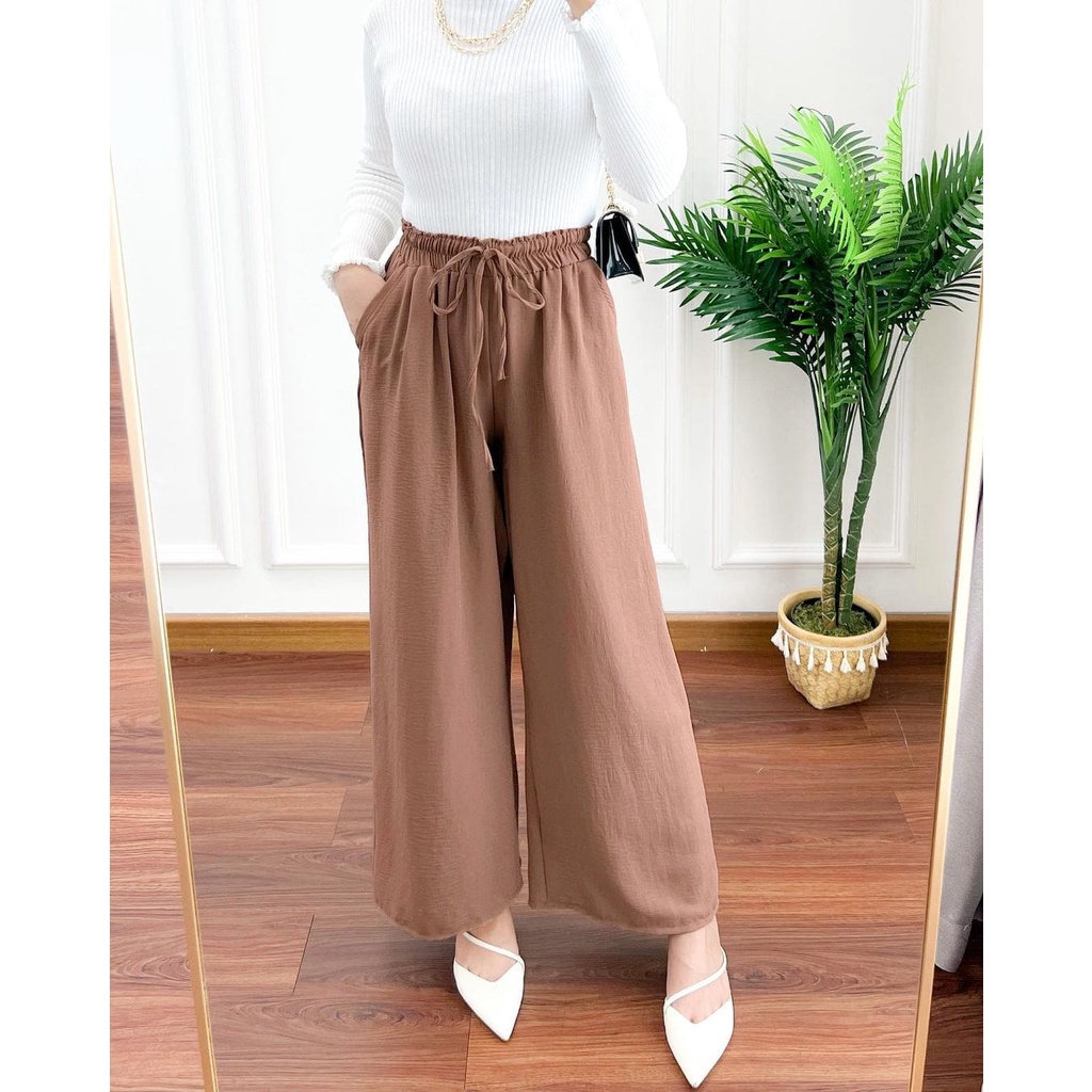 GAMIS STORE - Joda Pant Calana Kulot Fit To XL Besar Polos Basic Matt Crinkle Korean Style