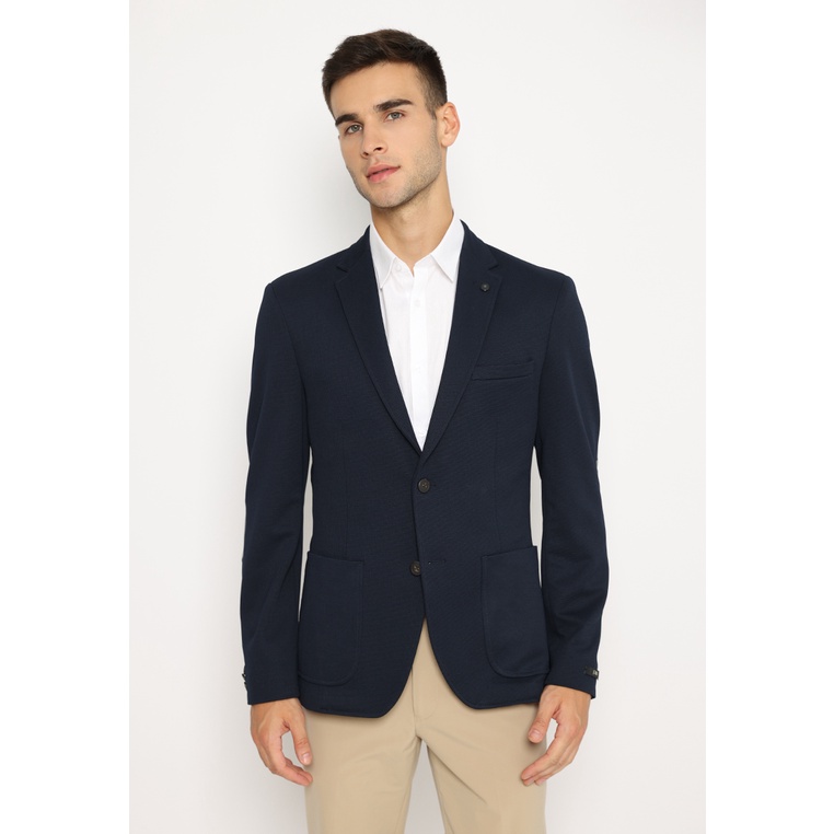 JOBB Hofland-T2 Jas Pria Slim Fit Navy