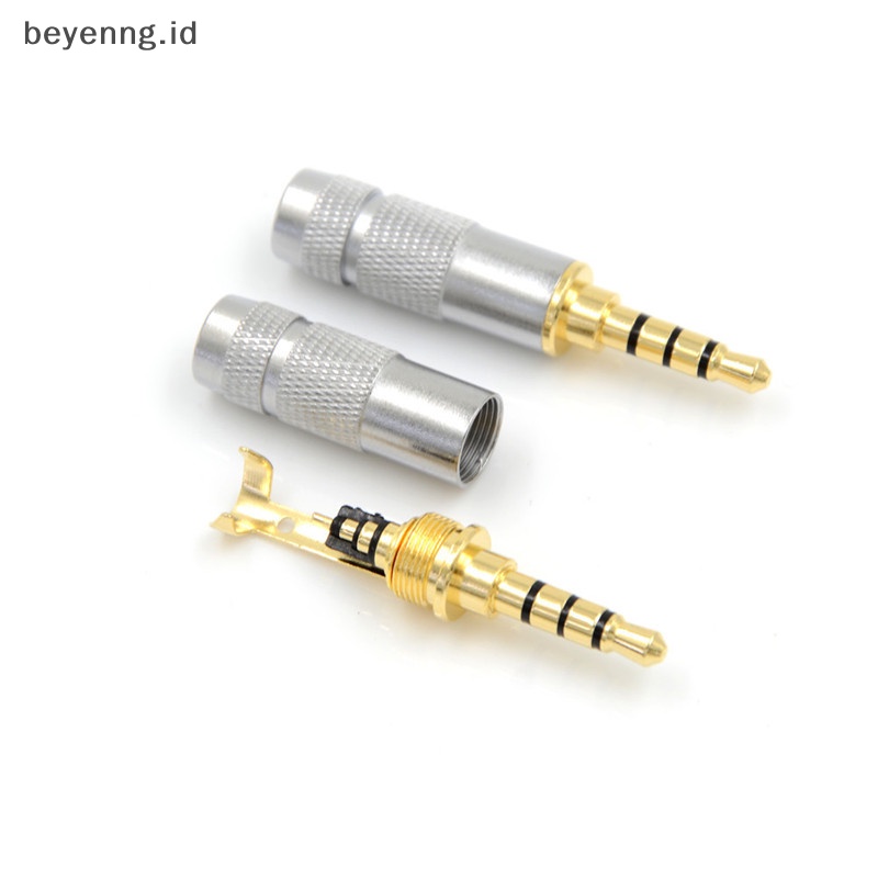 Beyen Fashion 4pole 3.5mm Stereo Headphone Male Plug Jack Audio Solder Konektor ID