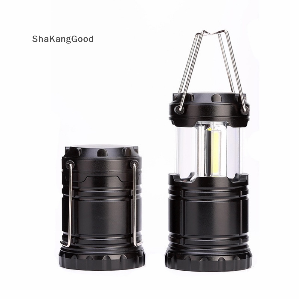 Skid Mini 3 * COB Lampu Tenda LED Portable Lampion TelescopicTorch Camping Lamp Waterproo SKK