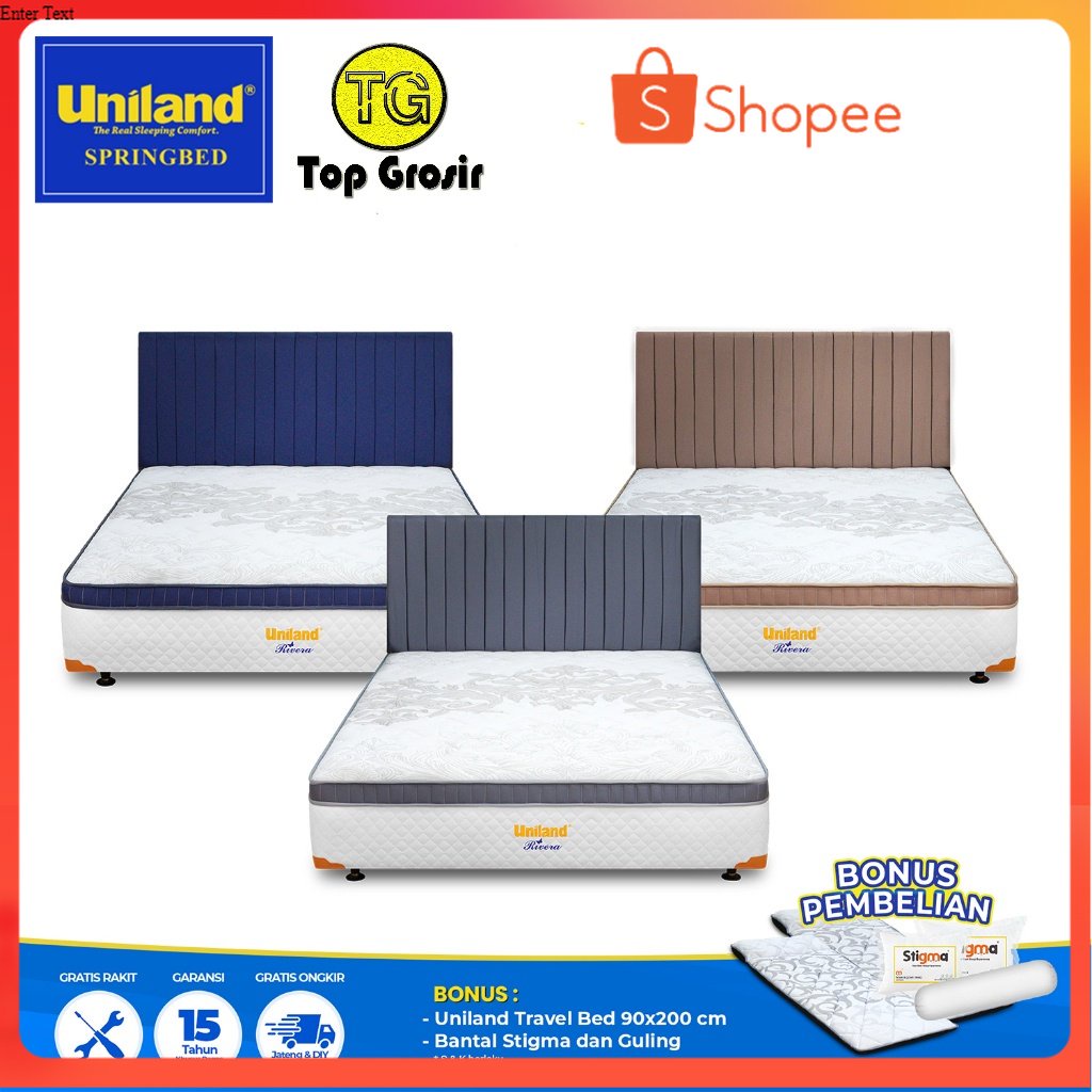 Uniland Springbed Multibed Rivera Plushtop Kasur Spring Bed UNILAND KUNINGAN