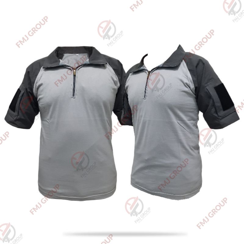 Kaos BDU Tactical / Combat Shirt / Kaos Bdu Pendek Abu Katun