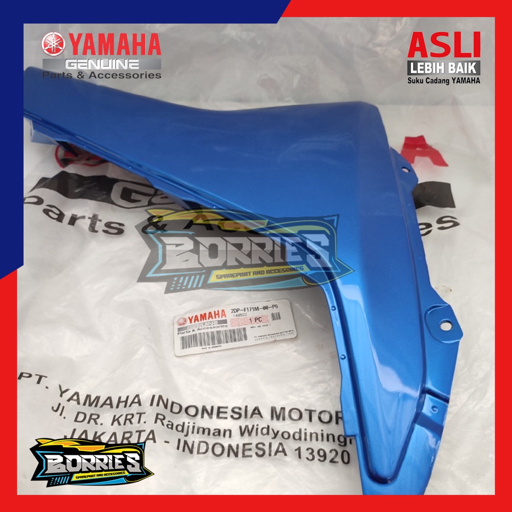 MOLE SIDE COVER SAYAP DEPAN KANAN BAWAH BIRU NMAX ORI 2DP-F171M-00-P6