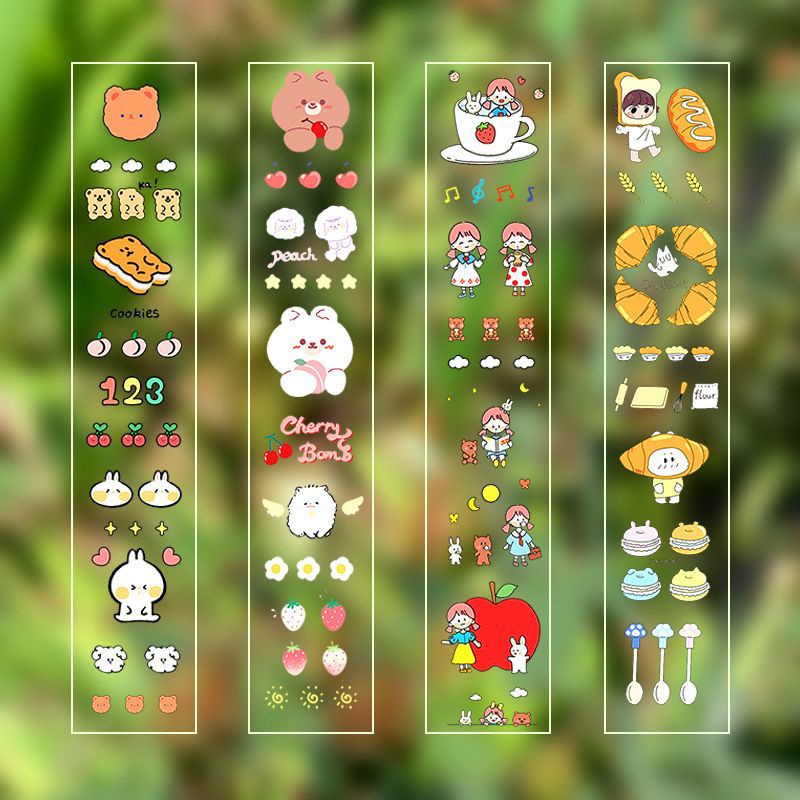 

Stiker dekorasi transparant jumbo - planner journal - stickers korea lucu kreatif [thehanscorner] 2