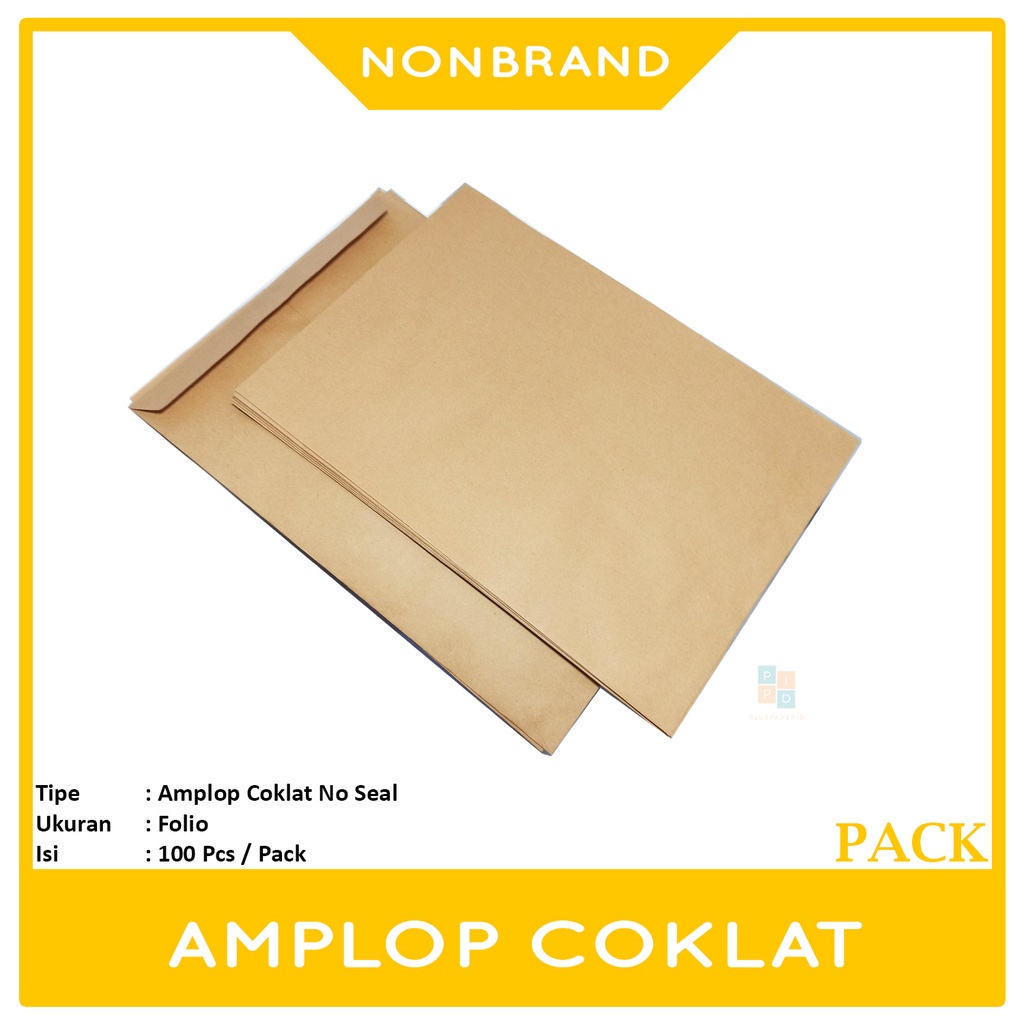 

PPID - Amplop Coklat Folio Tanpa Perekat - Pack