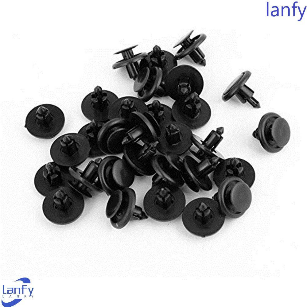 Lanfy 50Pcs Rivet Klip Lis Bumper Kap Auto Aksesoris Mobil Papan Gesper Plastik