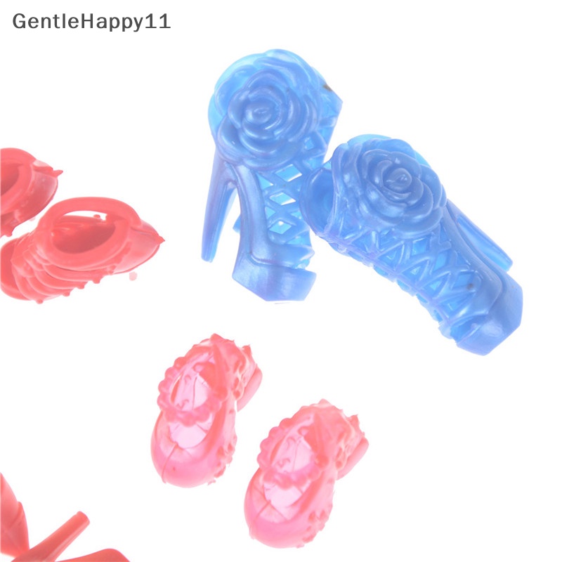 Gentlehappy 12pasang Campur Random Fashion Boneka Sepatu Hak Tinggi Aksesoris Boneka  Id