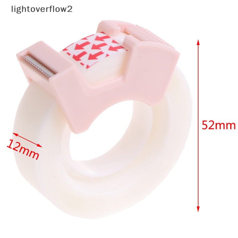 [lightoverflow2] Tape Perekat Dengan Cutg Tool Writable Invisible Correction Tape Stationery [ID]