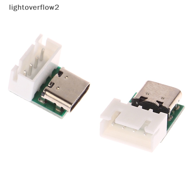 [lightoverflow2] 1pc Konektor PCB USB TYPE-C Ke Dip Papan Tes Pin Board Solder Female Dip Pin Header Adapter [ID]