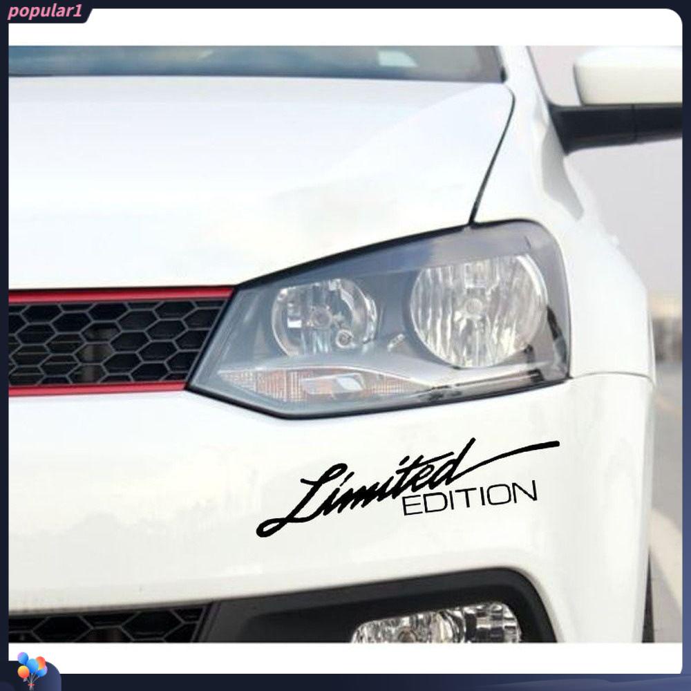 Populer16 * 3.8cm Stiker Mobil New Decal Letter Window Vinyl