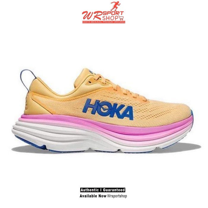 Hoka Bondi 8 Womens Running Shoes - Impala / Cyclamen ORIGINAL