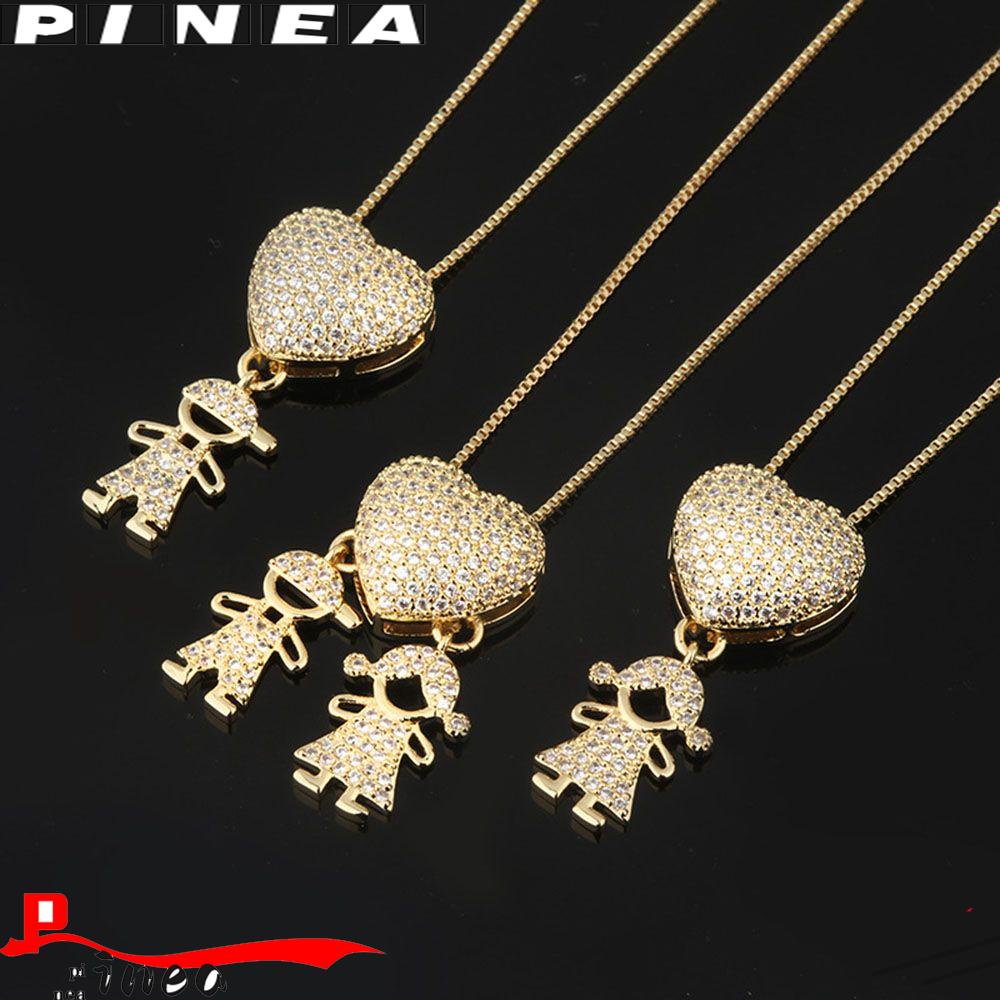 Kalung Cewek Cowok Nanas Penjualan Panas Cubic Zirconia Multicolor Charm Love