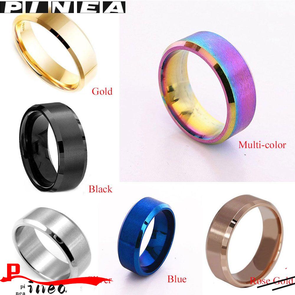 Cincin Stainless Steel Nanas Fashion Hadiah Valentine Pernikahan Titanium