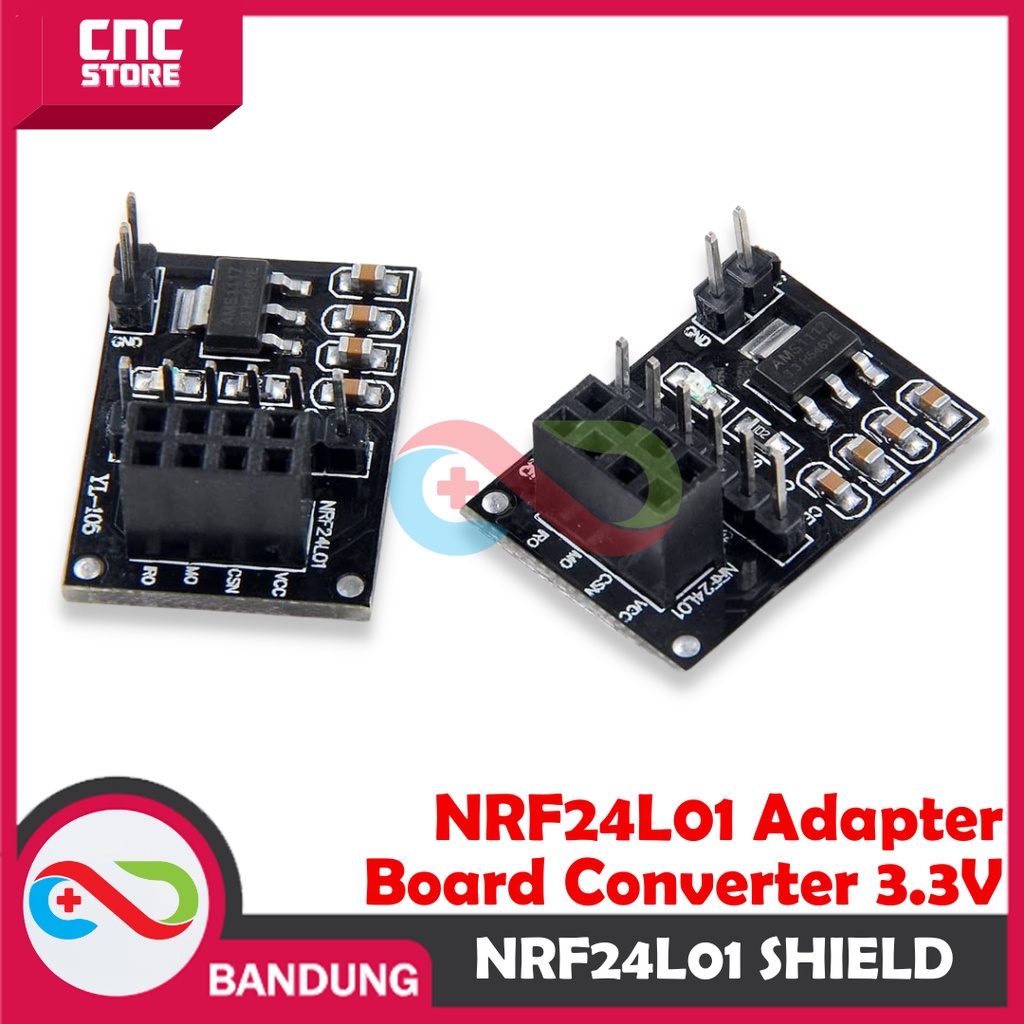 NRF24L01 SHIELD SOCKET ADAPTER BOARD CONVERTER 3.3V