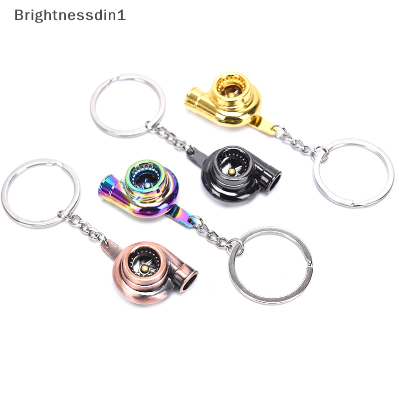 [Brightnessdin1] Fashion Portable Mini Spinning Turbo Turbine Keyring Gantungan Kunci Aksesoris Hadiah Butik