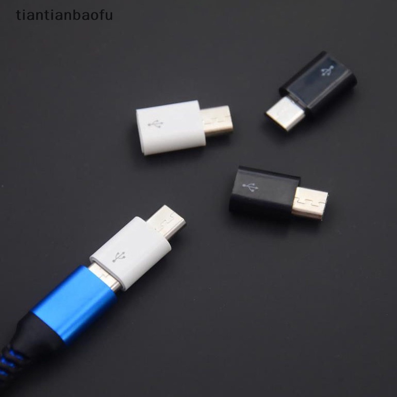 [tiantianbaofu] 1pcs Konektor Konverter Tipe C Female To Micro USB Male Untuk Ponsel Android Adapter Butik