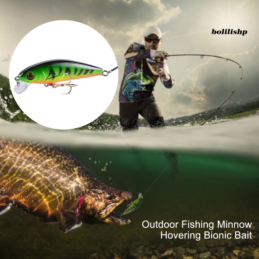 Bo-lure Umpan Desain Simulasi Warna Cerah Kait Tajam Luar Memancing Ikan Kecil Hovering Bionic Bait Persediaan Aktivitas Air