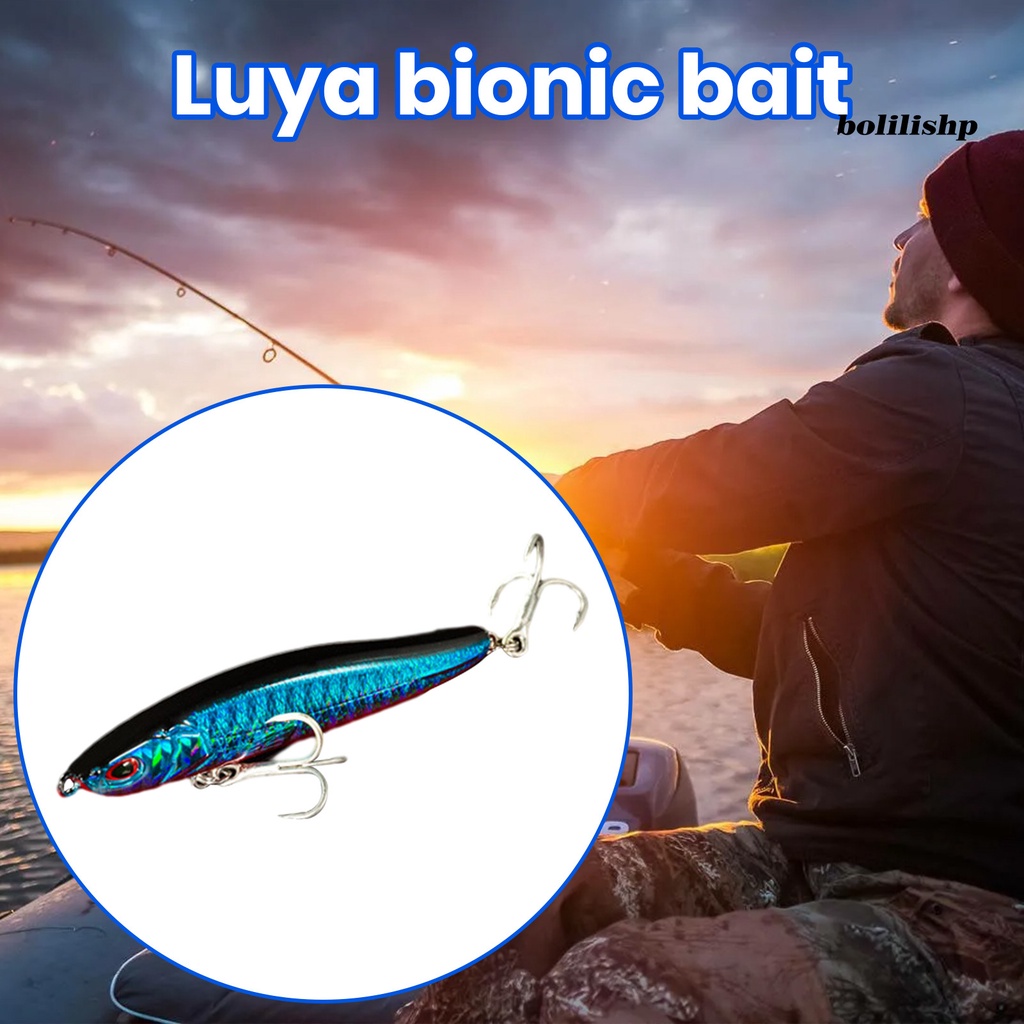 Bo-7.5cm/9g Umpan Bionik Simulasi Menggoda Kait Treble Realistis Angling Tenggelam Pensil Mikro-object Umpan Memancing Luar Ruangan