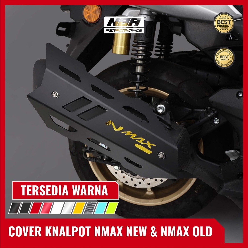 EU85R TUTUP KNALPOT NMAX OLD 2015-2019 COVER KNALPOT NMAX NEW 2020-2022 AKSESORIS NMAX COVER KNALPOT