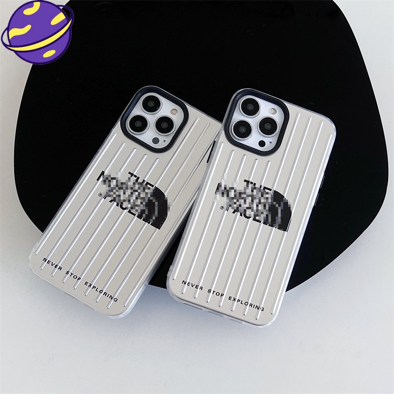 IPHONE Casing Pelindung Lembut Garis Stereo Cocok Untuk Iphone14 13 12 11 Pro Max Trend Printed North Phone Case