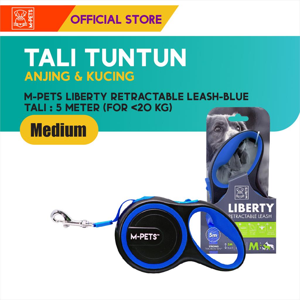 M-Pets Liberty Dog Retractable Leash M / Tali Tuntun Anjing Kucing