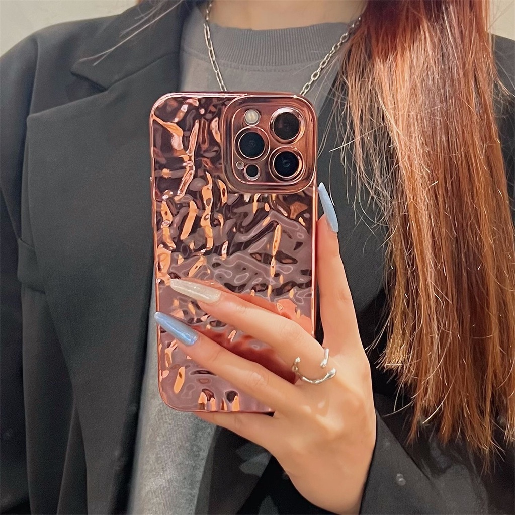 Samsung Shinny Silver Luxury Tinfoil Fold Soft Case Samsung A10S A20S A20 A30 A50S A30S A70S S23 Plus Ultra for Girl Women