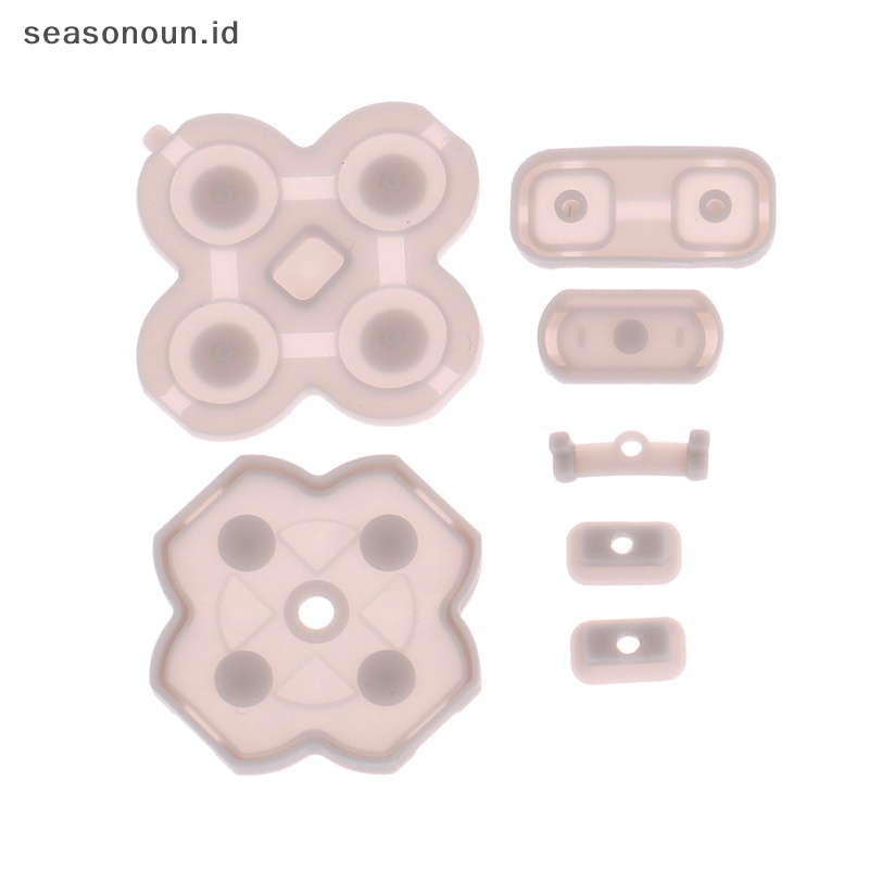 Seasonoun 1Set Tombol Bantalan Karet Konduktif Bahan Silikon Untuk Konsol Nintendo New 3DS XL LL.