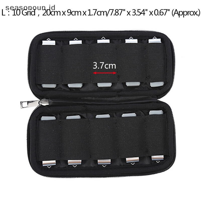 Seasonoun Portable U Disk Holder USB Flash Drives Organizer Case Tas Penyimpanan Pelindung.