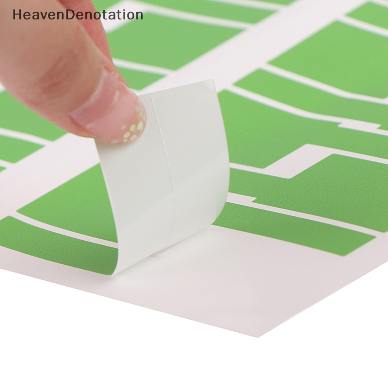 [HeavenDenotation] 30pcs/lembar Stiker Kabel Perekat Diri Tahan Air Identifikasi Tag Warna-Warni HDV
