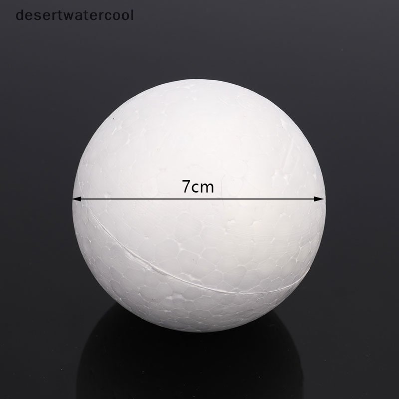 Deid 10pcs DIY Party Ball Spheres Dekorasi 70MM Polystyrene Styrofoam Foam Martijn