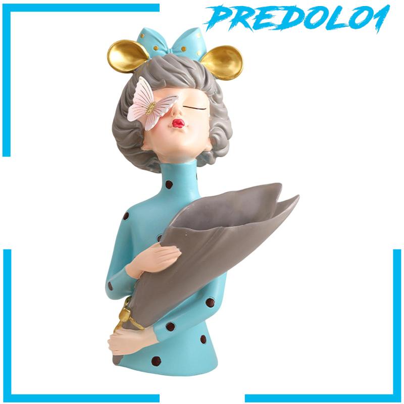 [Predolo1] Patung Anak Perempuan Dekorasi Patung Anak Perempuan Hias Untuk Rak Buku Rak Desktop
