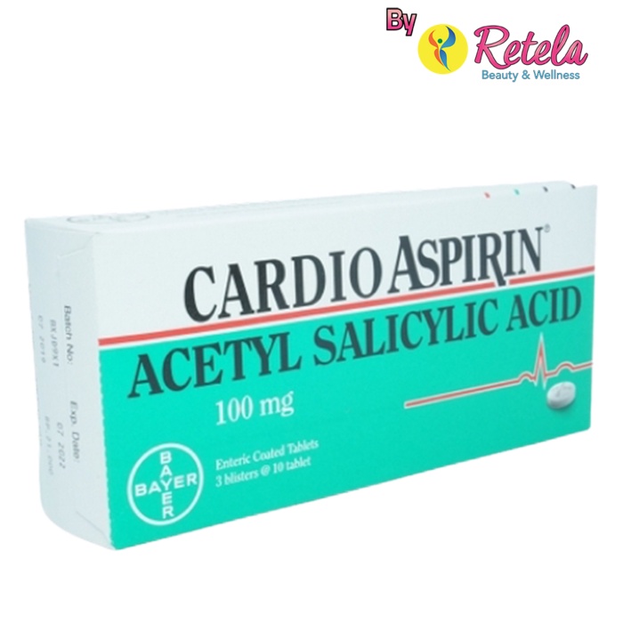 CARDIO ASPIRIN 100MG 1 STRIP ISI 10 TABLET