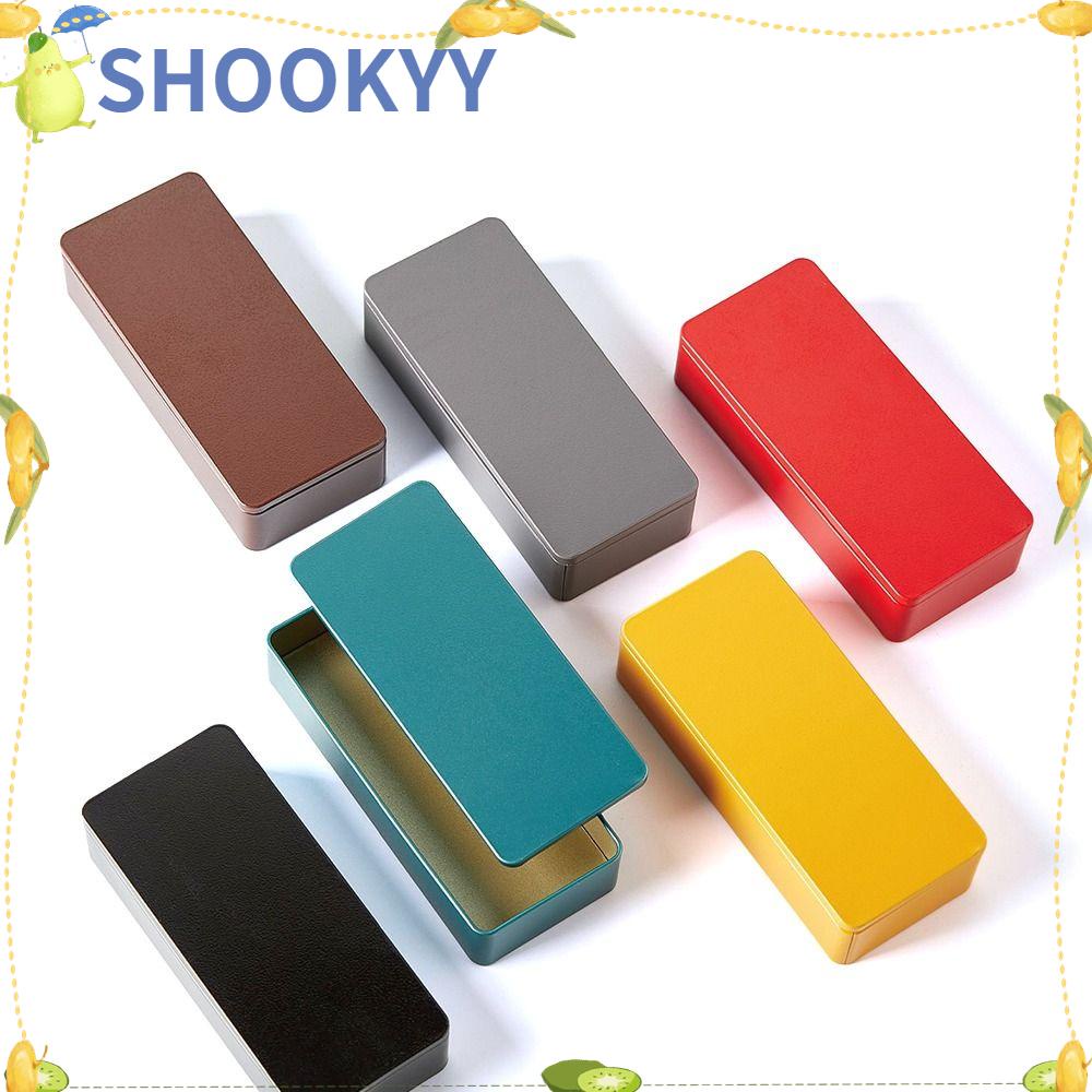 Chookyy Kotak Penyimpanan Small Metal Rectangular Case Tin Boxes