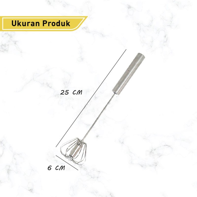 (Pengiriman cepat, dikirim dari Jakarta)Pengocok Telur Better Beater | Kocokan Telur Otomatis Stainless | Mixer