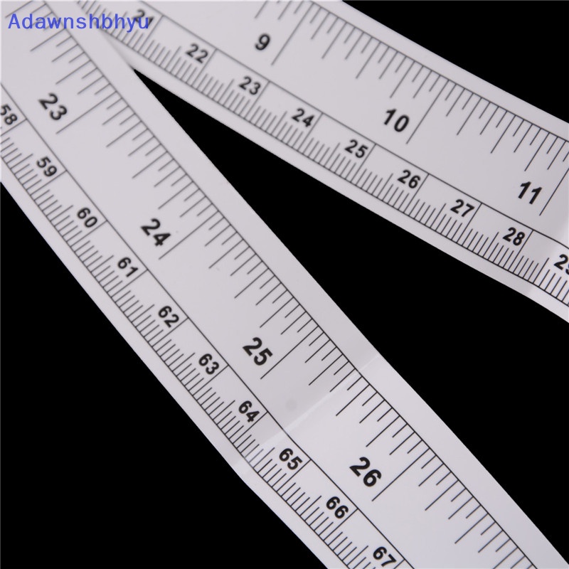 Adhyu Alat Berguna Silver Mesin Jahit Stiker Self Adhesive Rulers Metric Measure Tape ID