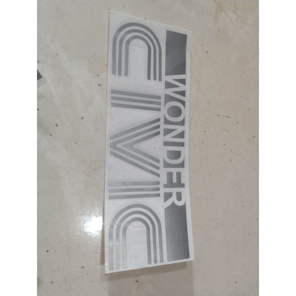 STIKER KACA BELAKANG CIVIC WONDER