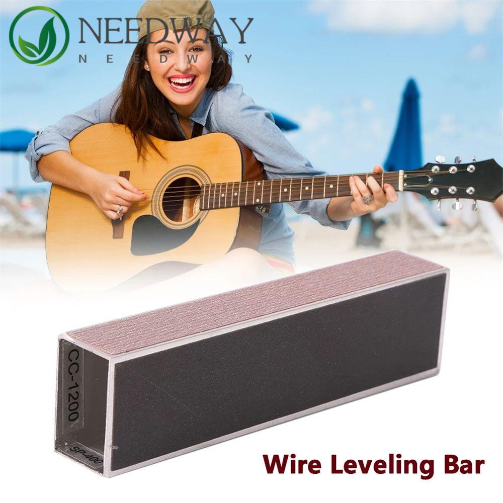 Needway  Guitar Fret Leveler Bagian Gitar 20 cm Luthier Alat Perbaikan Alat Paduan Aluminium Leveling Beam Sanding