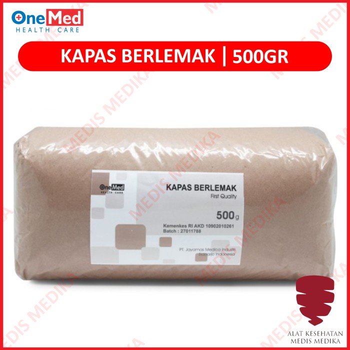 Kapas Berlemak 500 Gram Onemed Pembalut Gulung Katun Laboratorium Roll 500Gr 500Gram Gr