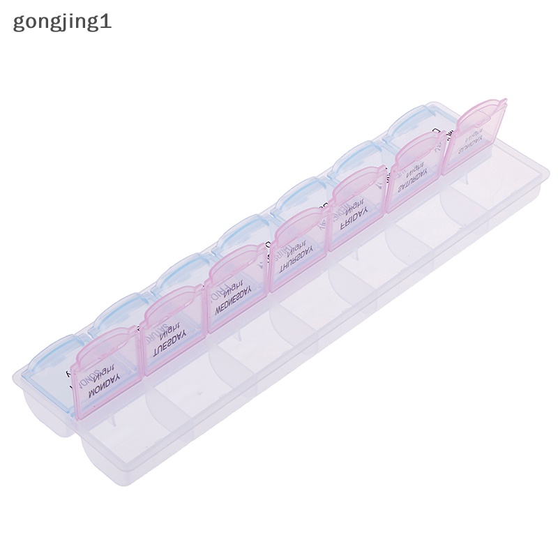 Ggg 1pc 7hari Pill Box Obat Tablet Dispenser Organizer Tempat Penyimpanan Mingguan ID