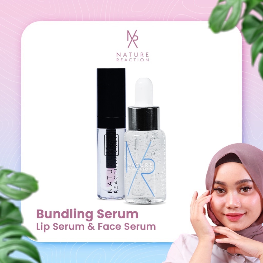 Nature Reaction Crystal Bright Serum &amp; Lip Serum Halal BPOM