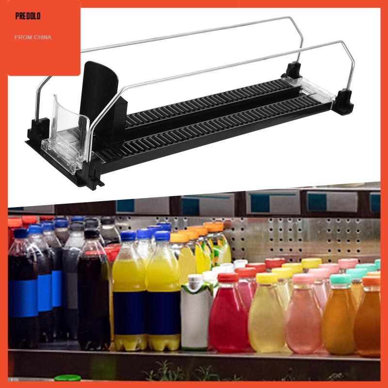 [Predolo] Drink Organizer Pusher Self Pushing Dispenser Dapur Gadget Drink Automatic Storage Tray Rak Tempat Minuman Untuk Kulkas Pantry Aksesoris